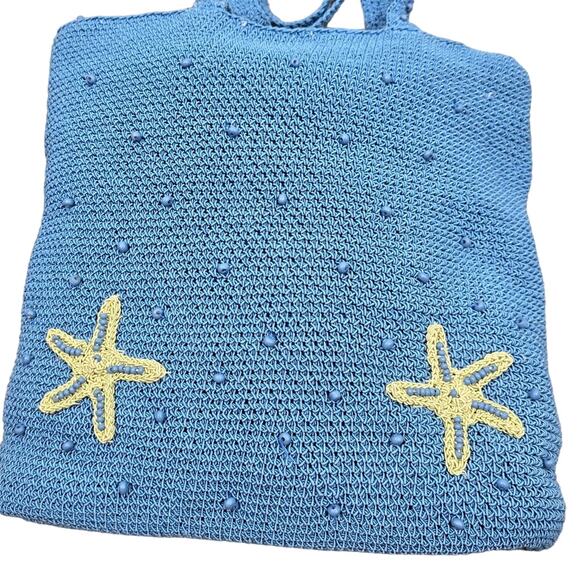 EA Etienne Aigner Nylon Beaded Starfish Design Purse - Picture 5 of 12